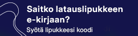 Saitko tunnukset e-kirjaan?